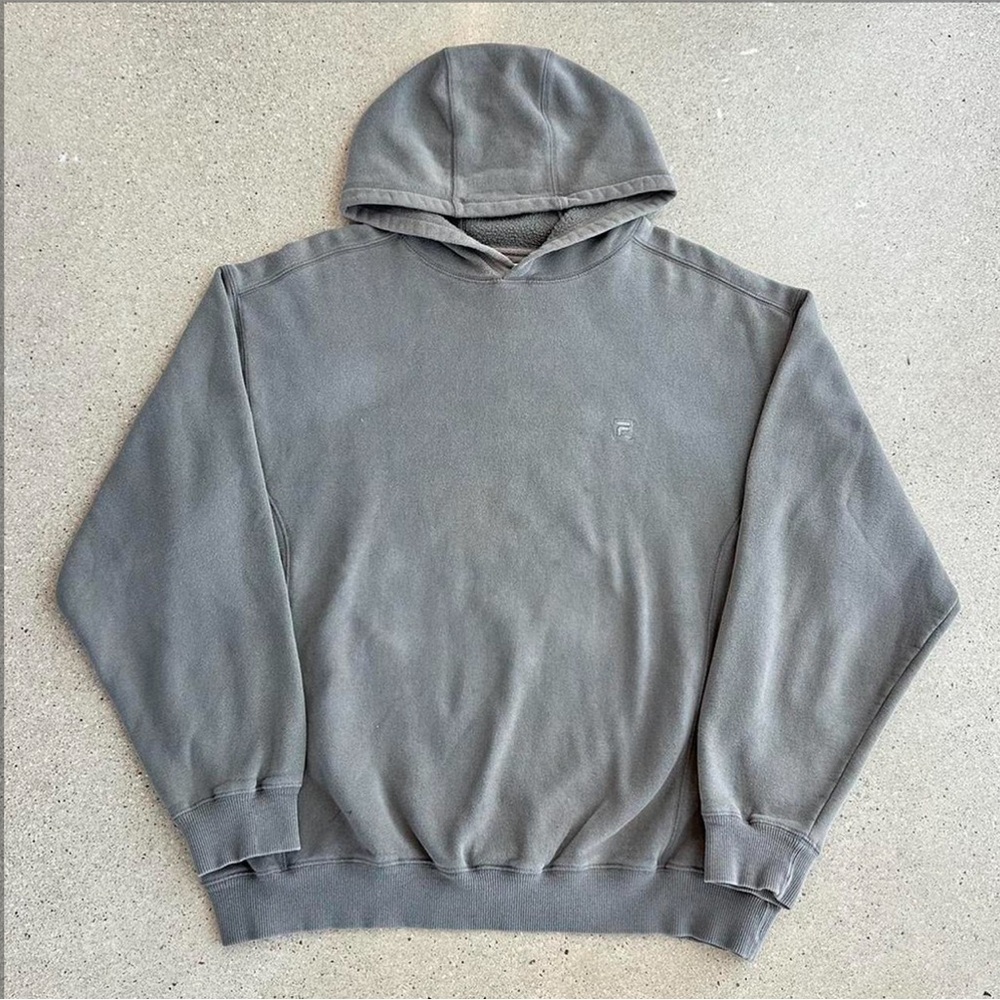 Vintage embroidered Fila blank hoodie